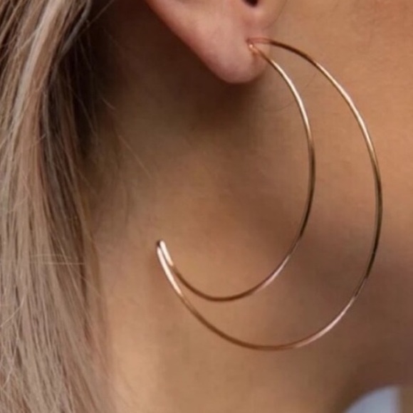 Jewelry - Firm 🔥 Moon 🌙 Shaped Gold Dangling Earrings
